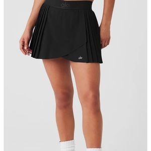 ALO Yoga Black Aces Tennis Skirt